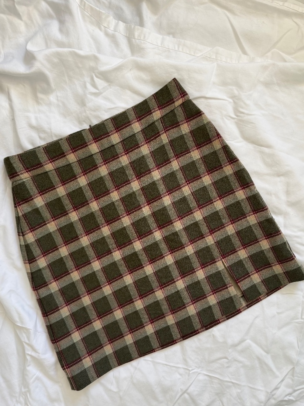 Wilfred plaid Patio Mini Skirt
